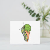 Caterpillar-Eiscreme Postkarte (Stehend Vorderseite)