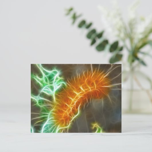 Caterpillar-Fraktal Postkarte (Stehend Vorderseite)