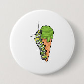 Caterpillar Ice cream Button (Vorderseite)