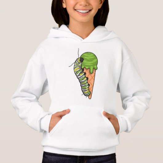 Caterpillar Ice cream Hoodie (Vorderseite)