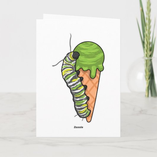 Caterpillar Ice cream Karte (Rückseite)