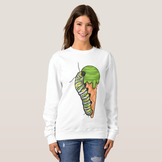 Caterpillar Ice cream Sweatshirt (Vorne ganz)