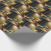 Caterpillar Looking At a Butterfly In a Mirror Geschenkpapier (Ecke)