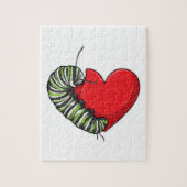 Caterpillar Love Heart Puzzle (Vertikal)