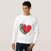 Caterpillar Love Heart Sweatshirt (Vorne ganz)