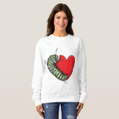 Caterpillar Love Heart Sweatshirt (Vorne ganz)