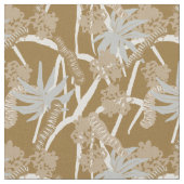 Caterpillar maximalist rustic tropical - brown  stoff (Nahaufnahme)