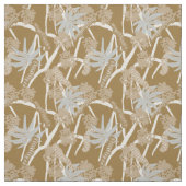 Caterpillar maximalist rustic tropical - brown  stoff (Muster)