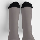  Caterpillar & Mushrooms mauve crew socks Socken (Oben)