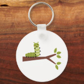 Caterpillar on Twig Schlüsselanhänger (Vorderseite)