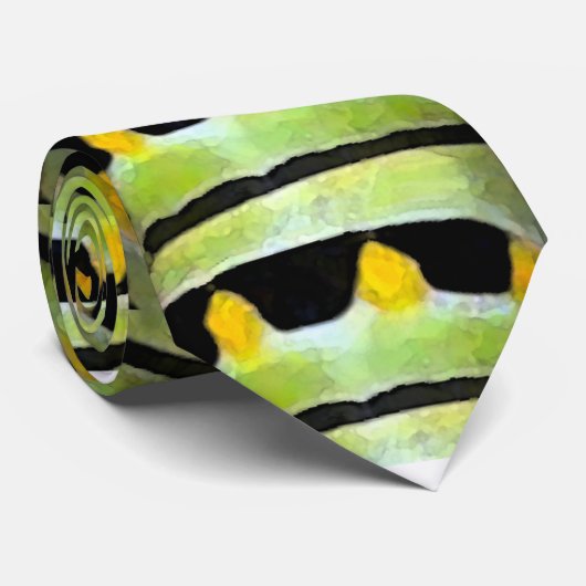 Caterpillar Pattern Design Krawatte (Gerollt)