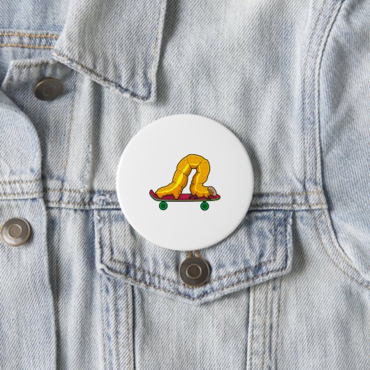 Caterpillar Skater Skateboard Button (Beispiel)