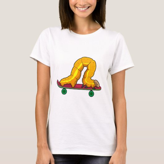 Caterpillar Skater Skateboard T-Shirt (Vorderseite)