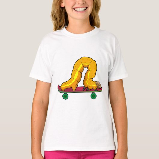 Caterpillar Skater Skateboard T-Shirt (Vorderseite)