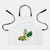 Caterpillar with Leaf Schürze (Vorderseite)