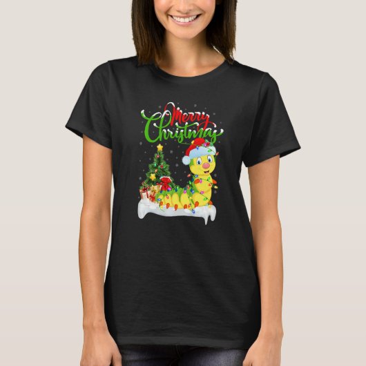 Caterpillar  Xmas Decorations Caterpillar Christma T-Shirt (Vorderseite)