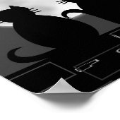 Caterwaulen durch Mondlicht Poster (Ecke)