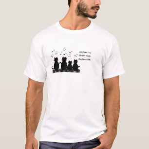 Caterwauling Musical Cat Familie, personalisiert T-Shirt