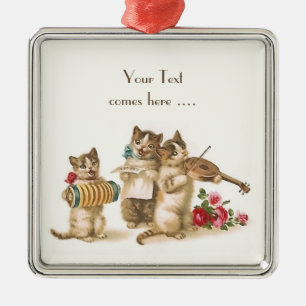 Caterwholen Premium Square Ornament