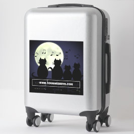 Caterwur, Katzen im Mondlicht. Aufkleber