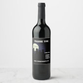 Caterwur, Katzen im Mondlicht. Personalisieren Weinetikett (Vorderseite)