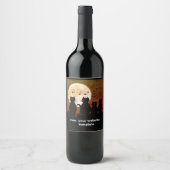 Caterwur, Katzen im Mondlicht. Personalisieren Weinetikett (Vorderseite)