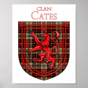 Cates Dress Tartan Scottish Kariert Poster