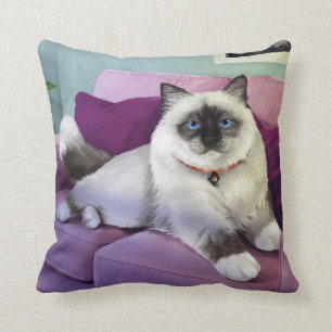 CatFans - Birman Katzen-Wurfs-Kissen Kissen