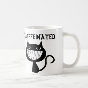 CATFFEINATED lustige Kaffee-Katzen-Tassen Kaffeetasse
