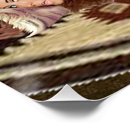 CATFIGHT IN A TEEPEE POSTER (Ecke)