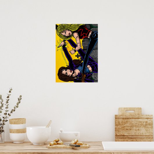 Catfight Poster (Küche)