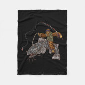 Catfischereifischer — Bigfoot Jagd — Fleecedecke (Vorderseite)