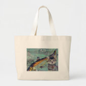 Catfischereifischerei Jumbo Stoffbeutel (Vorne)