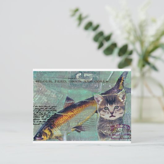 Catfischereifischerei Postkarte (Stehend Vorderseite)