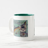 Catfischereifischerei Zweifarbige Tasse (Vorderseite Links)