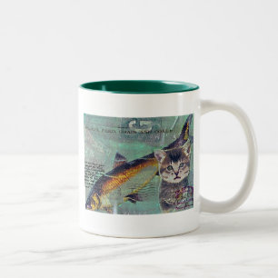 Catfischereifischerei Zweifarbige Tasse