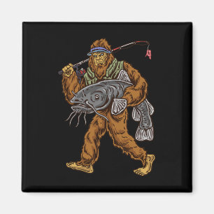 Catfish Bigfoot Jagd Magnet