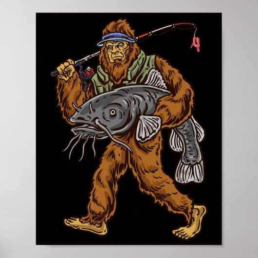 Catfish Bigfoot Jagd Poster (Vorne)
