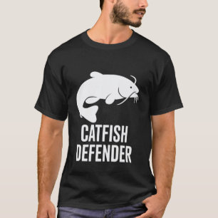 Catfish Defender-minimalist Wels-Design für Angler T-Shirt