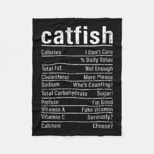 Catfish Fakten Funny Fishing Lover Catfish Graph Fleecedecke