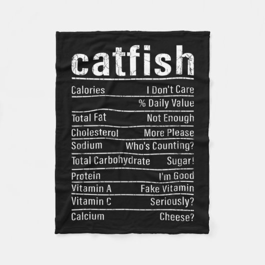 Catfish Fakten Funny Fishing Lover Catfish Graph Fleecedecke (Vorderseite)