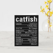 Catfish Fakten Funny Fishing Lover Catfish Graph Karte (Gelbe Blume)
