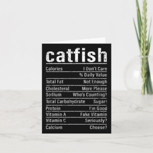 Catfish Fakten Funny Fishing Lover Catfish Graph Karte