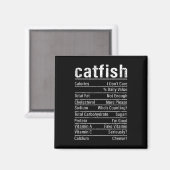 Catfish Fakten Funny Fishing Lover Catfish Graph Magnet (Vorderseite/Rückseite)