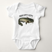 Catfish Fischen hier Kitty Kitty Baby Strampler (Vorderseite)