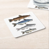 Catfish Group Rechteckiger Pappuntersetzer (angewinkelt)