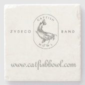 Catfish-Howl-Untersetzer Steinuntersetzer (Vorderseite)