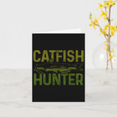 Catfish Hunter Catfish Fishing Gift Karte (Gelbe Blume)