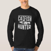 Catfish Hunter River Fischen Angeln Lov T-Shirt (Vorderseite)