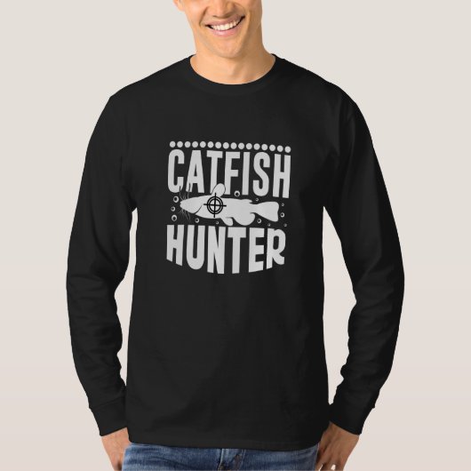 Catfish Hunter River Fischen Angeln Lov T-Shirt (Vorderseite)